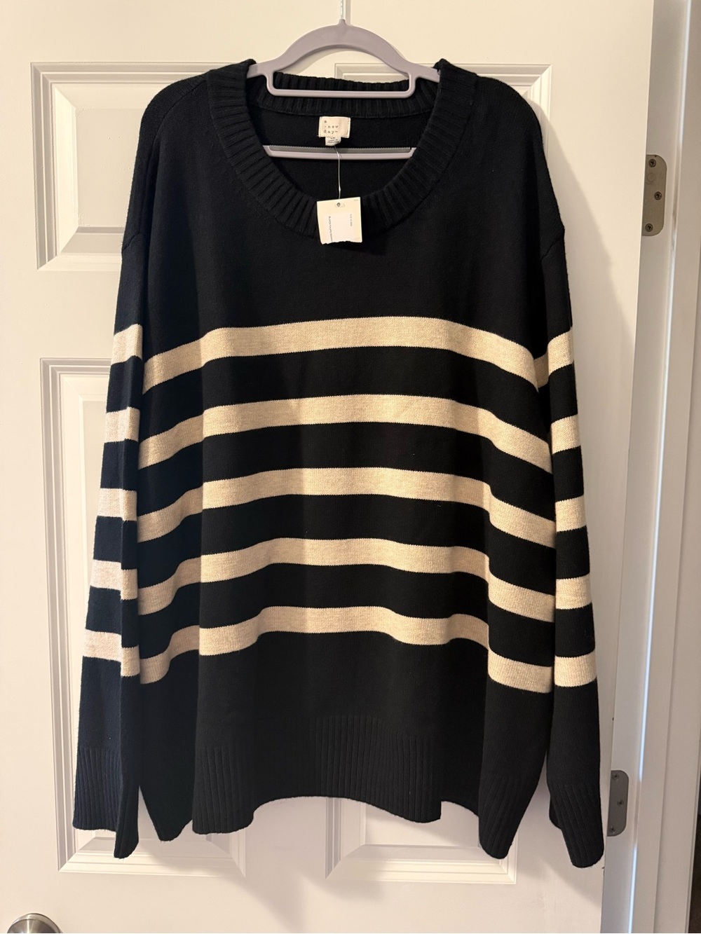 A New Day Striped Crewneck Sweater